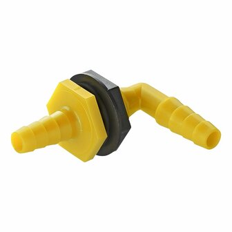 Passante per serbatoio acqua ad angolo retto con occhielli 10x12mm