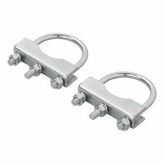 Staffa a U tonda 60 70mm per morsetto ruota anteriore - set da 2 pezzi