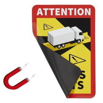 Adesivo magnetico Attenzione Angoli Morti!Camion
