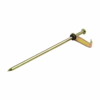 Picchetto da roccia 21cm in metallo con gancio 6 pezzi in sacchetto di plastica