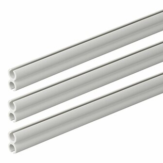 Binario tenda doppia 80 cm - set da 3 pezzi