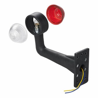 Larghezza rosso chiaro bianco 185mm angolato