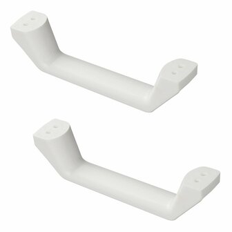 Maniglia di manovra bianca - set da 2 pezzi