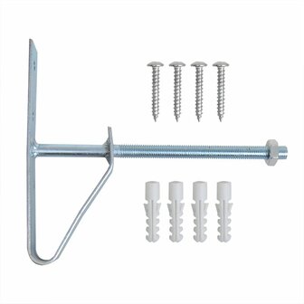 Set porta pneumatici 2 pezzi montaggio a parete