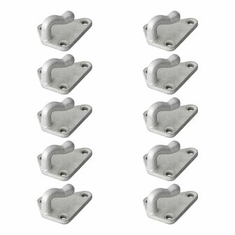 Gancio per corda in metallo 40x45mm 10 pezzi