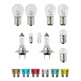 Set lampadine di ricambio H7 16 pezzi