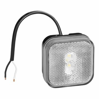 Lampada di segnalazione 12 24V bianco 65 x 65 mm LED