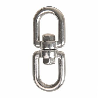 Serratura girevole 8mm  acciaio inox A4 AISI 316  occhio occhio  2.500 daN