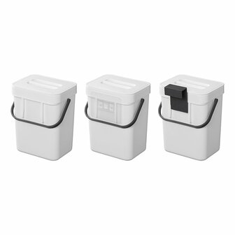 Pattumiera con coperchio 3L per roulotte camper