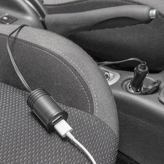 Cavo prolunga 1M con caricabatterie USB bidirezionale tipo A 12V 24V