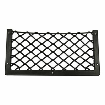 Rete portaoggetti elastica 302x169mm con telaio in plastica NS-12