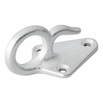 Gancio per fune in metallo con occhiello 70 x 40 mm 5 pezzi