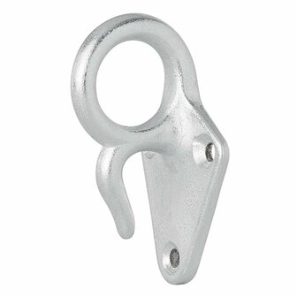 Gancio per fune in metallo con occhiello 70 x 40 mm 5 pezzi