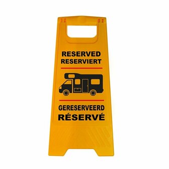 Pannello di segnalazione Riservatoper camper