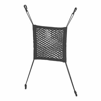 Rete portaoggetti elastica 26x28cm doppia con ganci in plastica NS-7