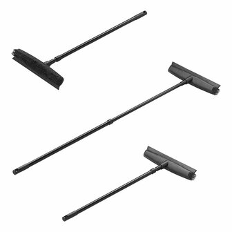 Scopa in gomma con manico telescopico 68 - 120 cm
