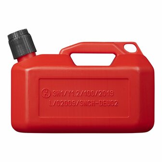 Tanica 5L plastica rossa omologata UN (modello basso)