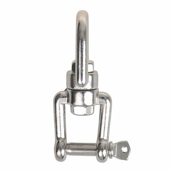 Lucchetto girevole 8mm  acciaio inox A4 AISI 316  occhio forcella  2.500 daN