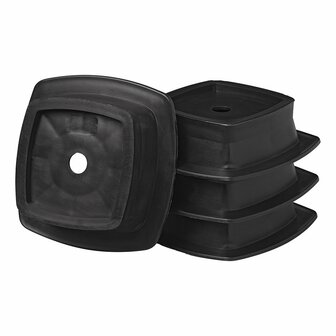 Piastre di supporto impilabili per supporti di prolunga - set da 4 pezzi