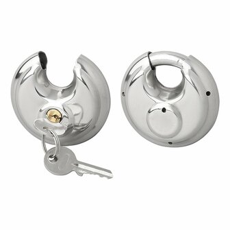 Lucchetto a disco 70mm 2 pezzi con chiave uguale
