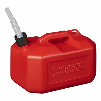 Tanica 10L plastica rossa omologata UN (modello basso)