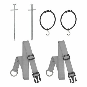 Set di cinghie antitempesta 2x 2 90 m