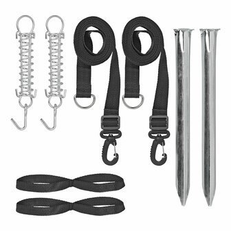 Set di cinghie antitempesta 2x 3 m universale