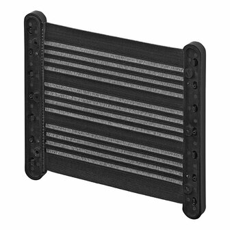 Rete portaoggetti elastica S 20 x 26 5 cm con attacco in plastica