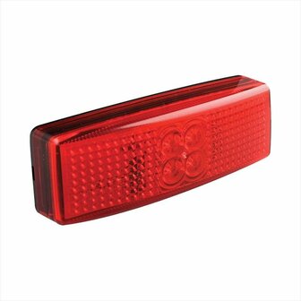 Lampada di segnalazione 12 24V rossa 110x40mm LED