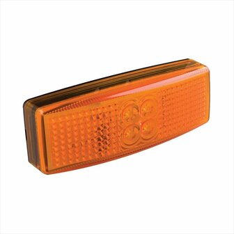 Luce di posizione laterale 12 24V arancione 110x40mm LED