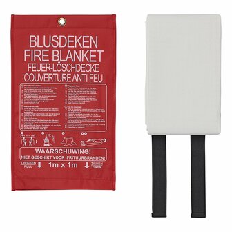 Coperta antincendio 100x100cm in fodera di nylon