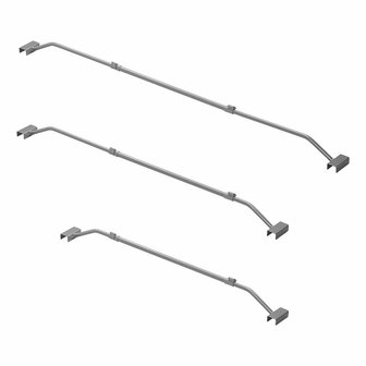 Supporto per telone in metallo  estensibile 100-155 cm per telone di rimorchio