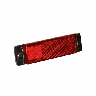 Lampada di segnalazione 12 24V rossa 126x30mm LED