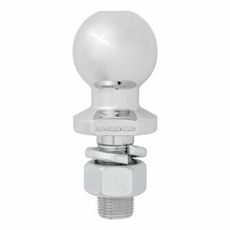 Gancio di traino a sfera dritto M22 x 50mm omologato tipo E