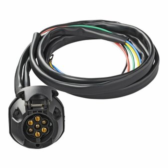 Kit cablaggio gancio traino 7 poli PVC + cavo 1 50M