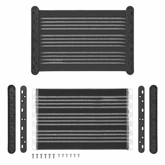 Rete portaoggetti elastica L 35 x 26 5 cm con attacco in plastica