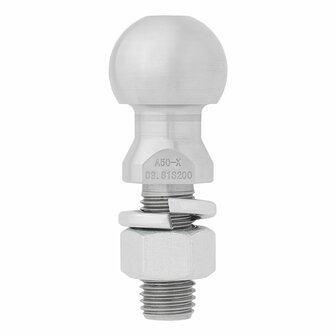 Gancio di traino a sfera dritto M24 x 55mm omologato tipo E