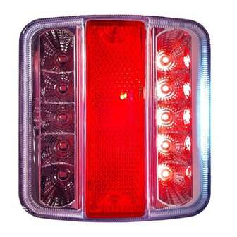 Fanale posteriore 4 funzioni 98x105mm 14LED