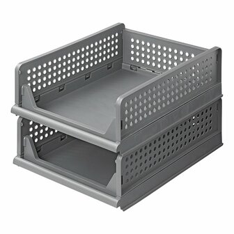 Organizer da cucina impilabile a 2 strati
