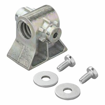 Blocco mandrino di supporto angolare  M20 x dia 15 mm adatto per dadi in plastica