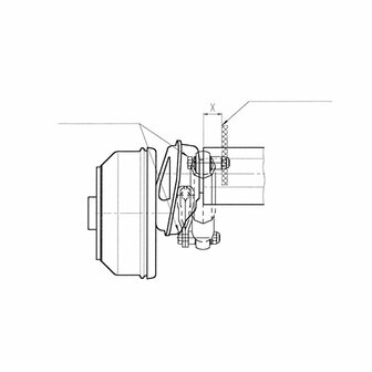 Supporto ammortizzatore  90 x 50 mm - set da 2 pezzi