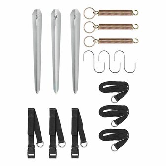 Set di cinghie antitempesta 3x 5 10 m (4 00+1 10 m)