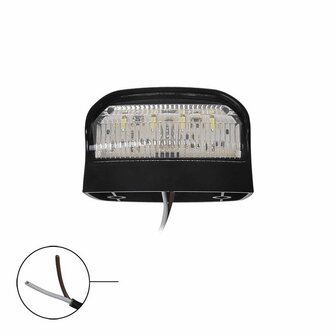 Luce targa 12 24V 70x42mm LED