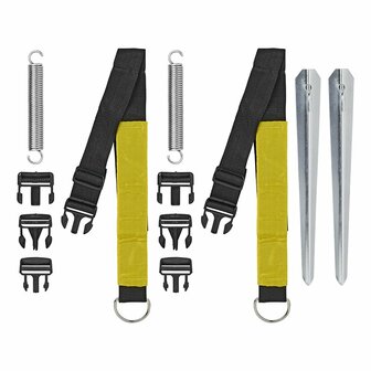 Set di cinghie antitempesta 2x3M con clip