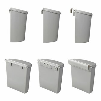 Contenitore per rifiuti con coperchio 10L per roulotte camper