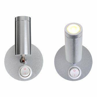Faretto da superficie 1 led orientabile 12V 120lm dia 65x65-130mm