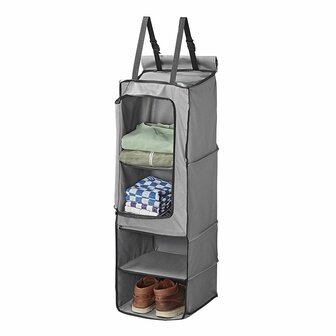Organizer 4 scomparti 34 x 34 x 96 cm con tasca con cerniera + keder da 7 mm