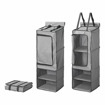 Organizer 4 scomparti 34 x 34 x 96 cm con tasca con cerniera + keder da 7 mm