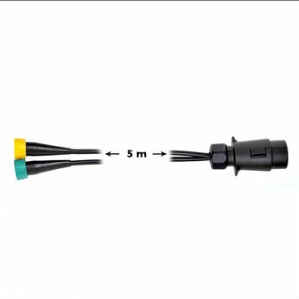 Set di cavi 5M con spina a 7 pin e 2 connettori a 5 pin