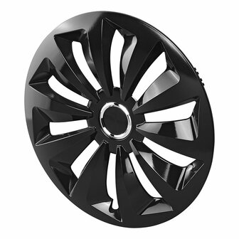 Set copricerchi Fox nero da 15 pollici 4 pezzi in scatola espositiva